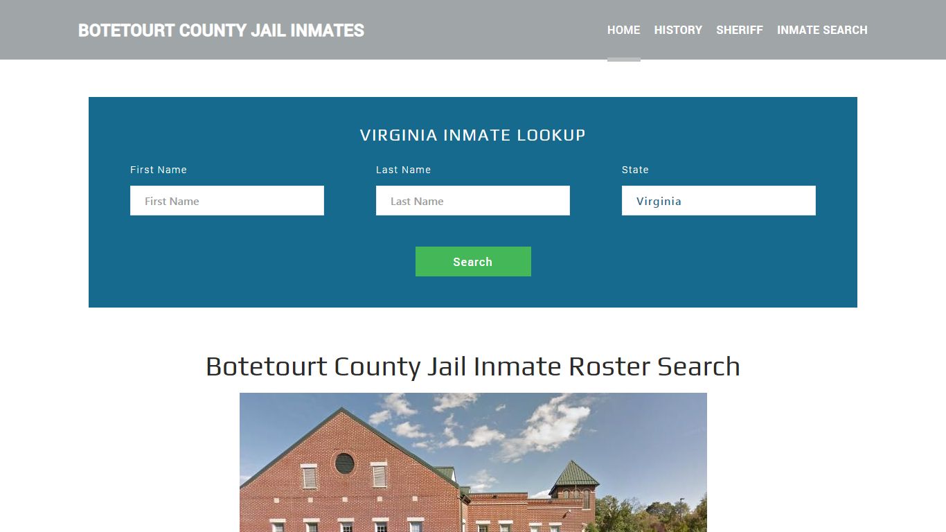 Botetourt County Jail Inmate Roster Lookup, Fincastle, VA