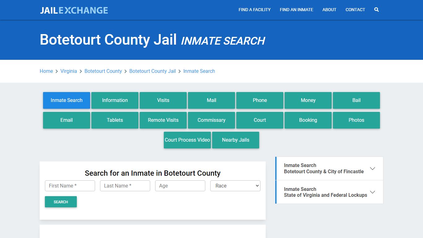 Botetourt County Jail, VA Inmate Search: Roster & Mugshots